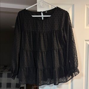 Chic Black Women's Blouse